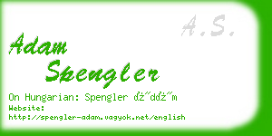 adam spengler business card